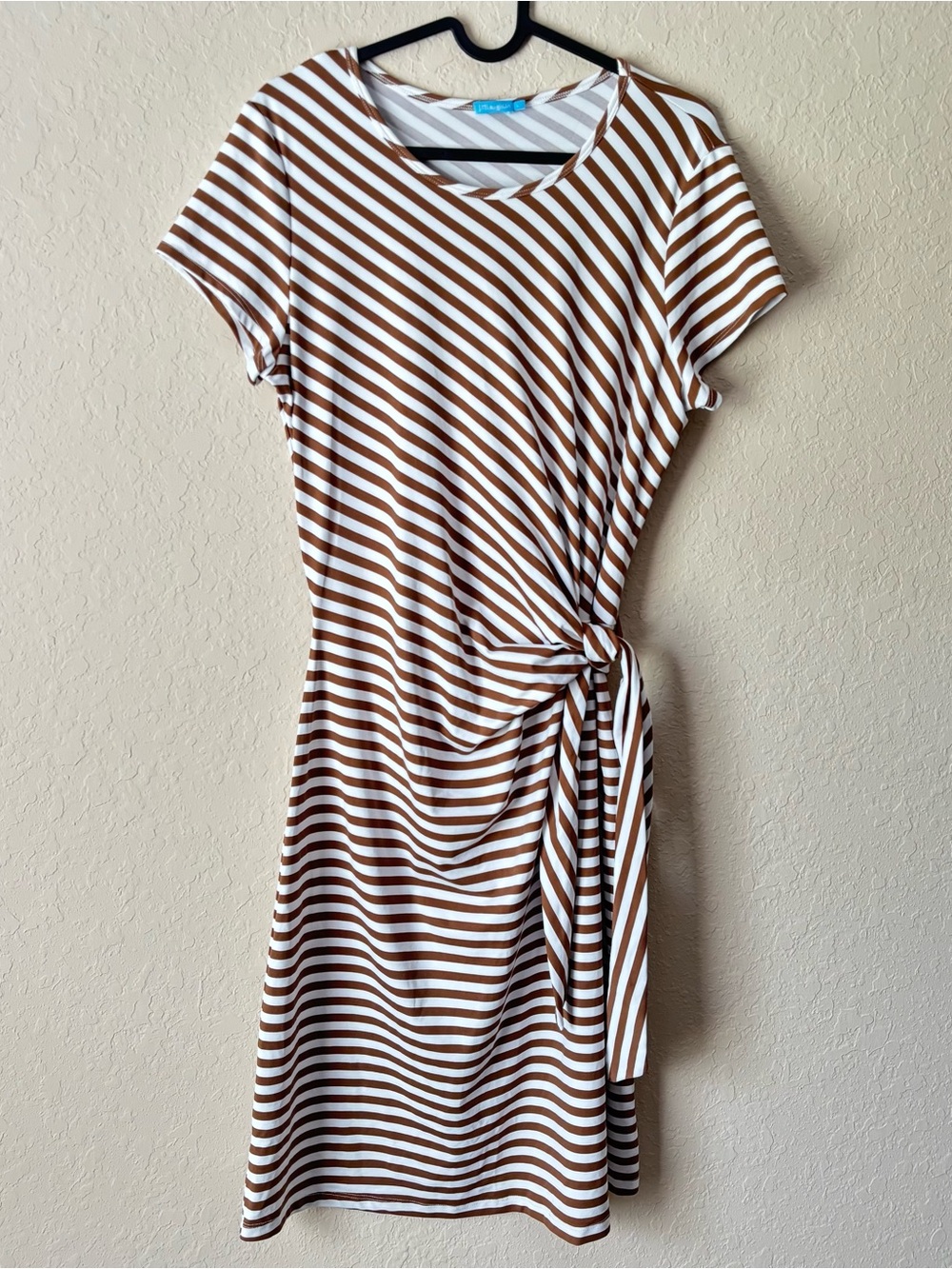 J. Mclaughlin | Women's Catalina Cloth Elora Brown Stripe Dress Size Large